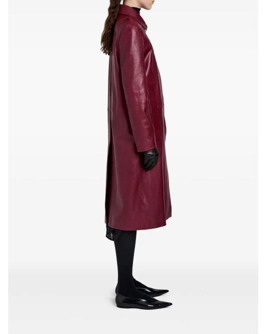 Proenza Schouler Red Leather Coat