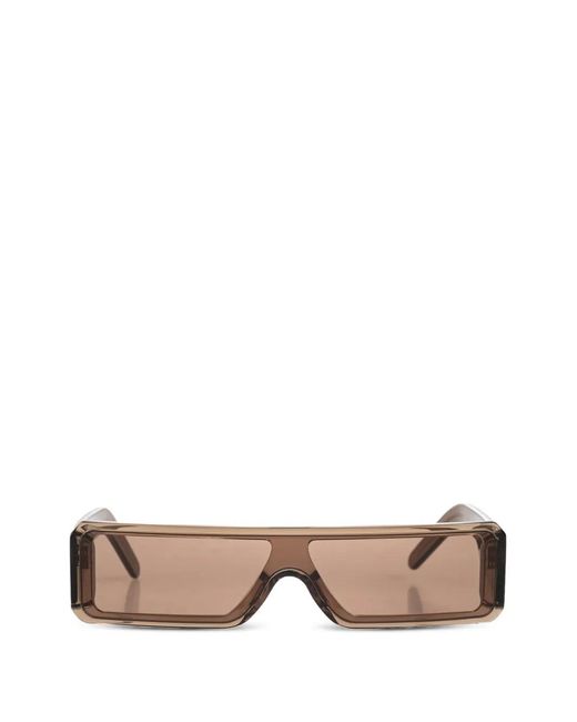 Rick Owens Pink Geth Geometric-Frame Sunglasses