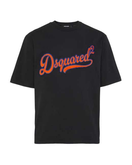 T-Shirt À Patch Sponge DSquared² pour homme en coloris Black