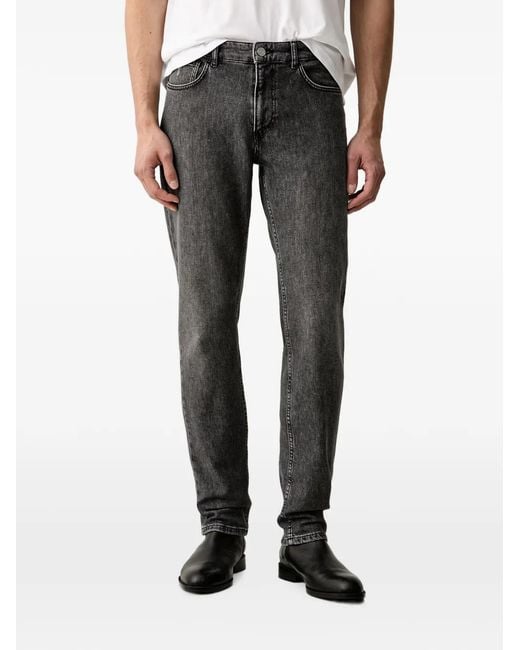 Trussardi Black Straight-Leg Jeans for men