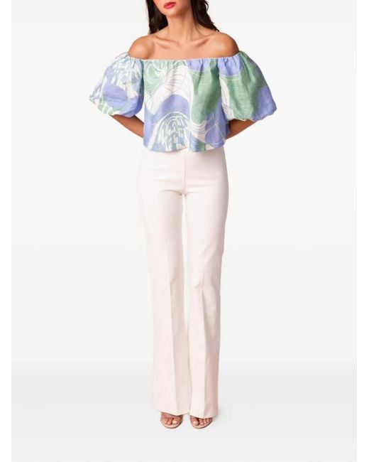 Avenue Montaigne White Bellini Trousers