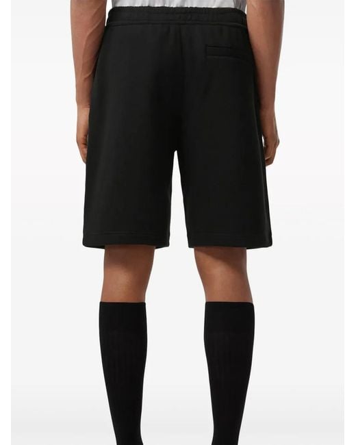 Burberry Black Logo Shorts for men