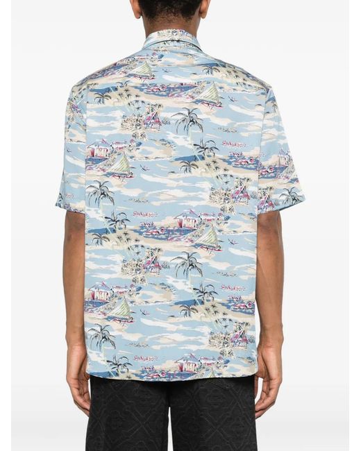 7 For All Mankind Blue Shirts for men