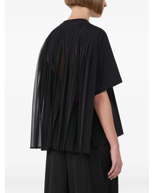 Sportmax Black Cotton T-Shirt
