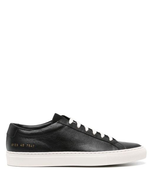 Common Projects Black Achilles Leather Sneakers