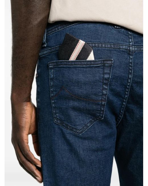 Jacob Cohen Blue Jean À Coupe Droite for men