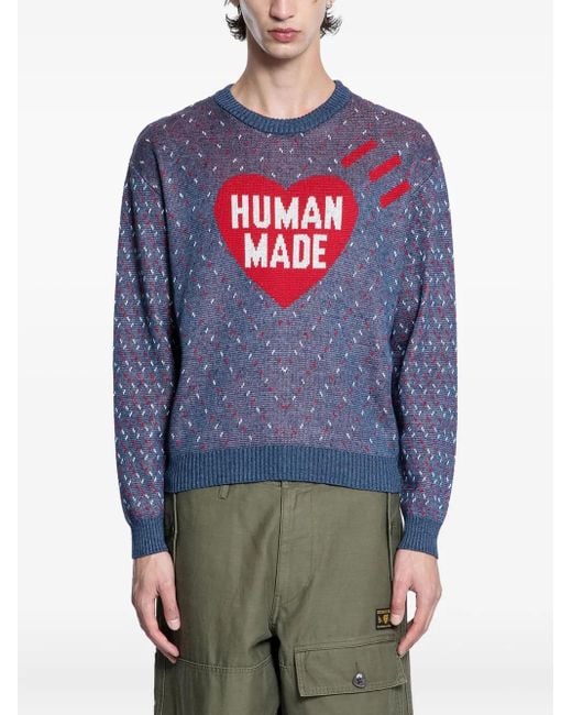 メンズ Human Made ハート セーター Gray