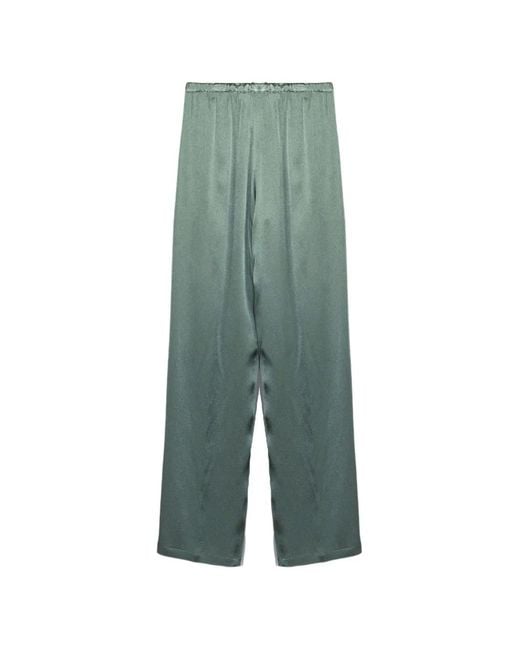Semicouture Green Elasticated Drawstring Trousers