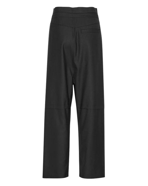 Henrik Vibskov Black Drawstring Straight Trousers