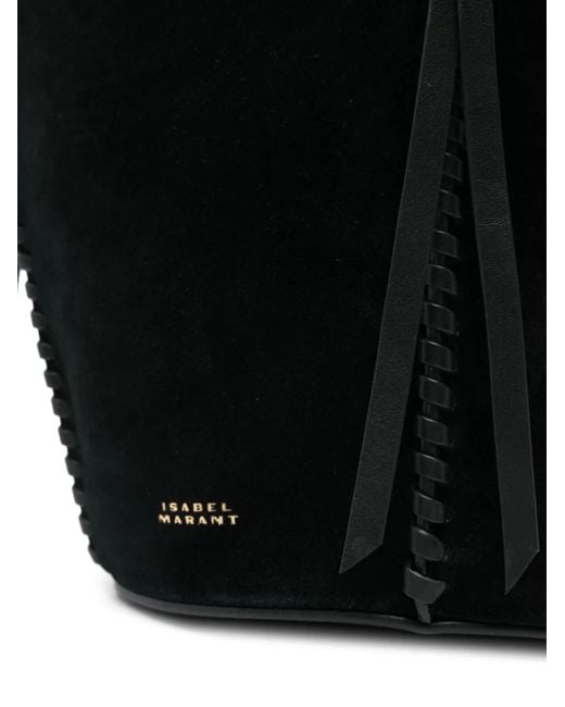 Sac Porté Épaule En Daim Isabel Marant en coloris Black