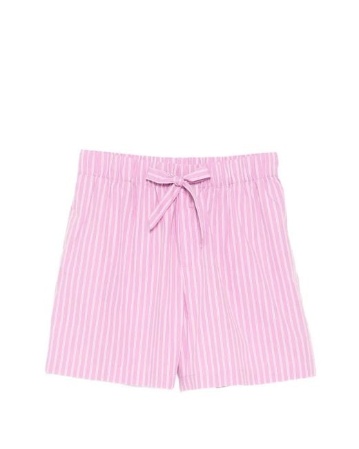 Tekla Pink Poplin Shorts for men