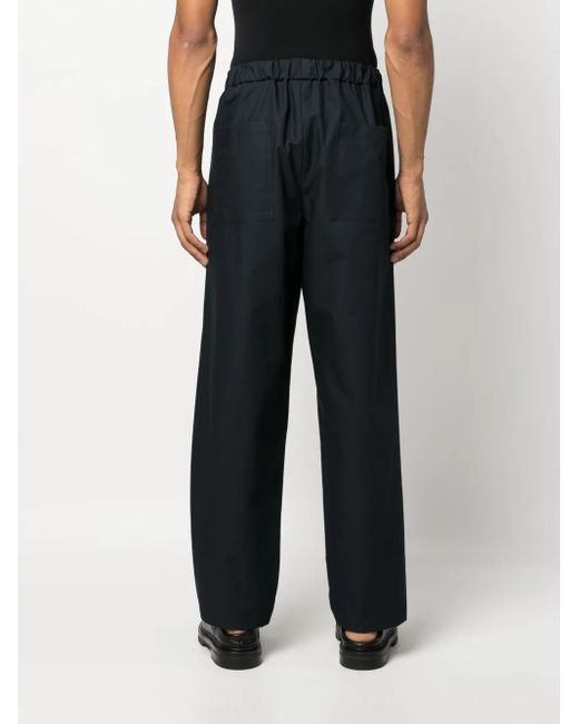 Pantalon Droit À Taille Élastiquée Jil Sander pour homme en coloris Blue