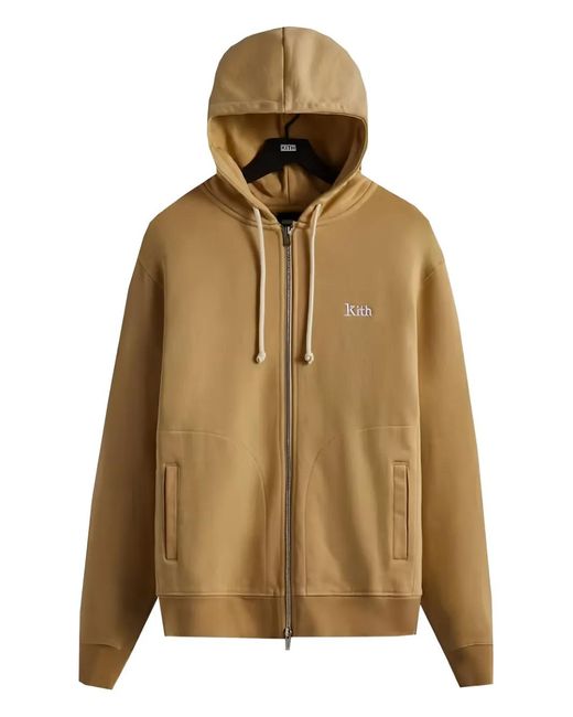 Kith Brown Zip-Fastening Hoodie for men