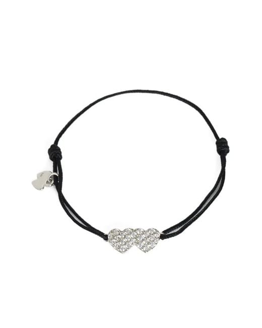 Zadig & Voltaire White Link Heart Strass Bracelet