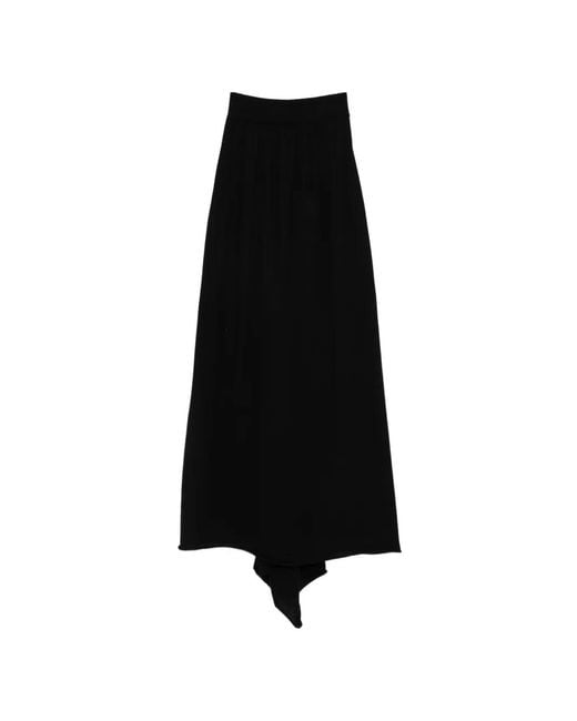 Frenckenberger Black Knitted Maxi Skirt
