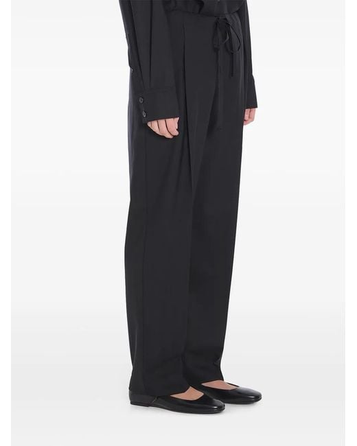 Khaite Black Trenton Trousers