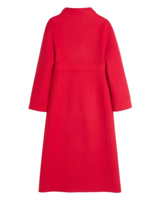 Valentino Garavani Red Compact Drap Coat