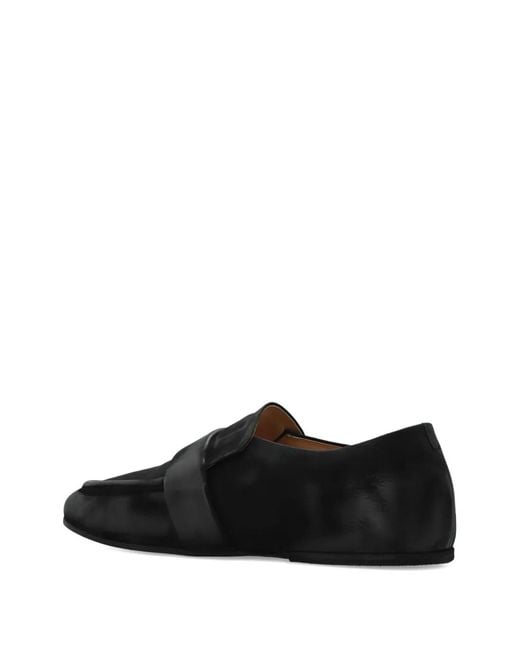 Marsèll Black Steccoblocco Strap-Detail Loafers for men