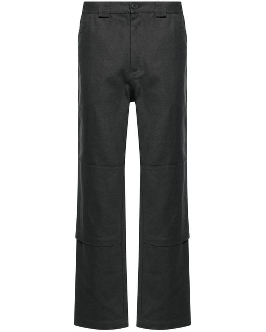 GR10K Black Replicated Straight-leg Trousers for men