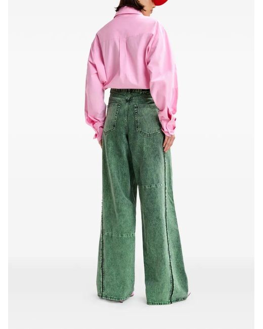 Essentiel Antwerp Green Jip Belt-Loop Pocket Jeans