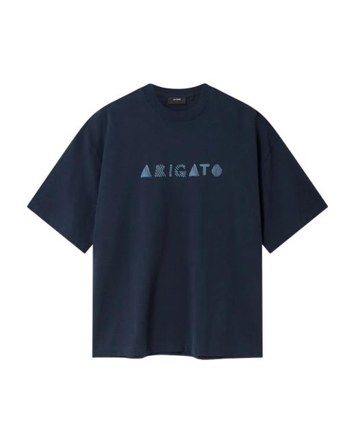 Axel Arigato Blue Annotate Graphic-Print T-Shirt for men