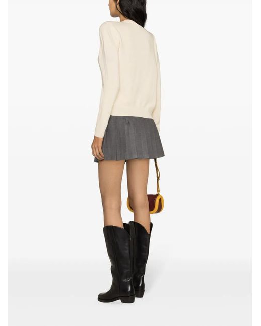 Ganni Natural Mix Merino-Cashmere Jumper