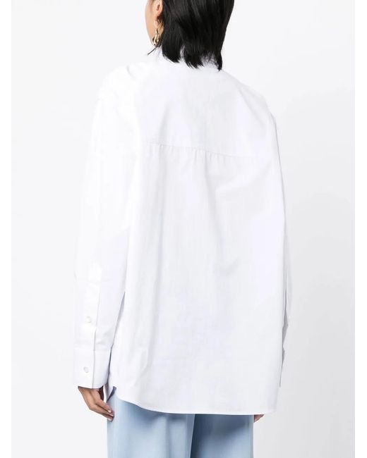 Rohe White Oversized Cotton Shirt