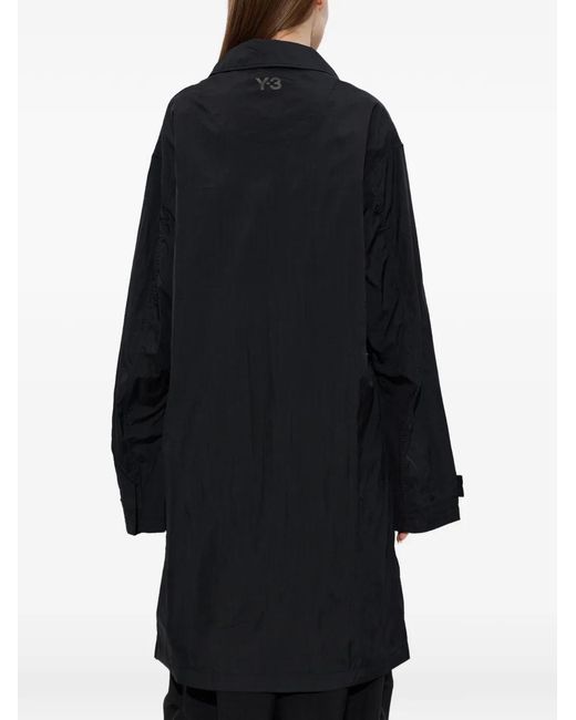 Y-3 Blue Flap-Pocket Jacket