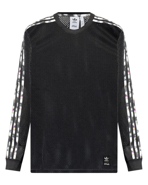 Adidas Black Pride 3-Stripe Mesh T-Shirt for men