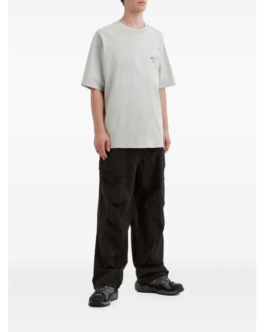 AFTERMATHS Black Drawstring-Waist Cargo Pants for men