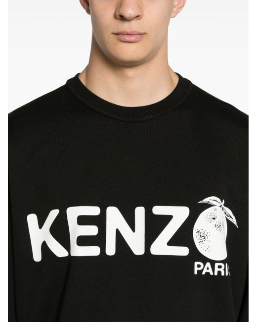 メンズ KENZO Oramge スウェットシャツ Black