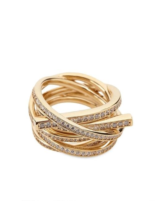 Ferragamo Metallic Gancini Ring