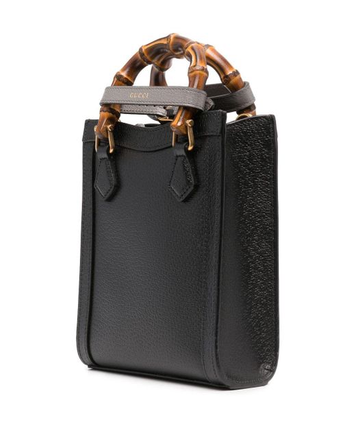 Gucci Black Mini Diana Tote Bag