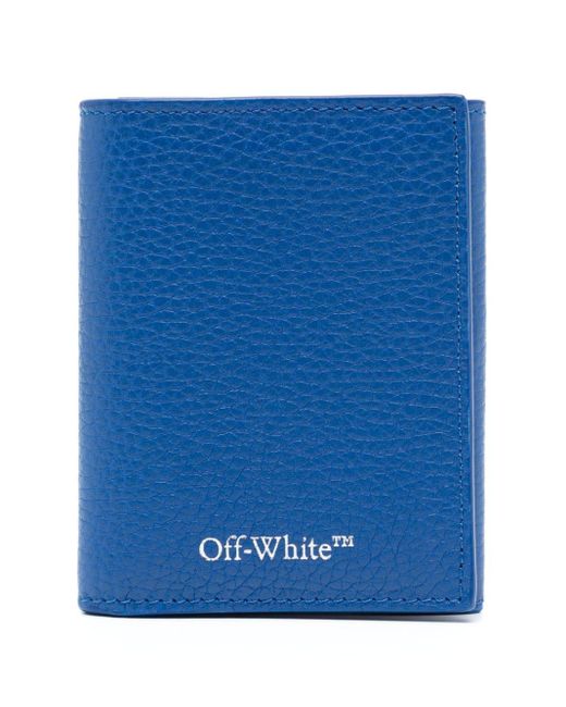Off-White c/o Virgil Abloh Blue 3d Diag Leather Wallet for men