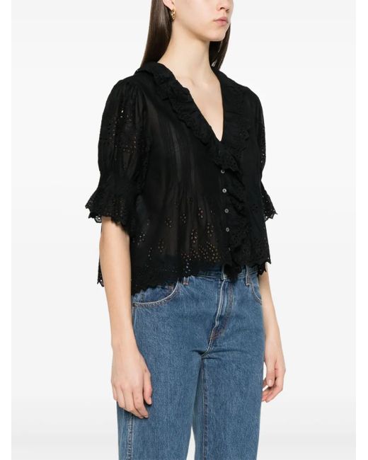 Doen Black Henri Blouse