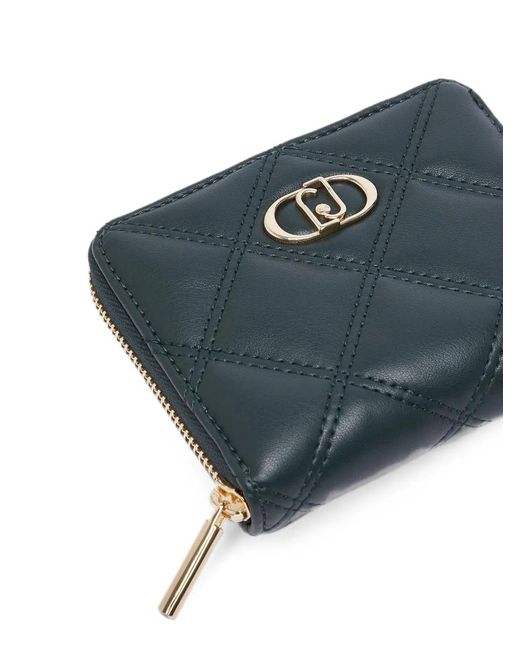 Liu Jo Blue Small Quilted Wallet