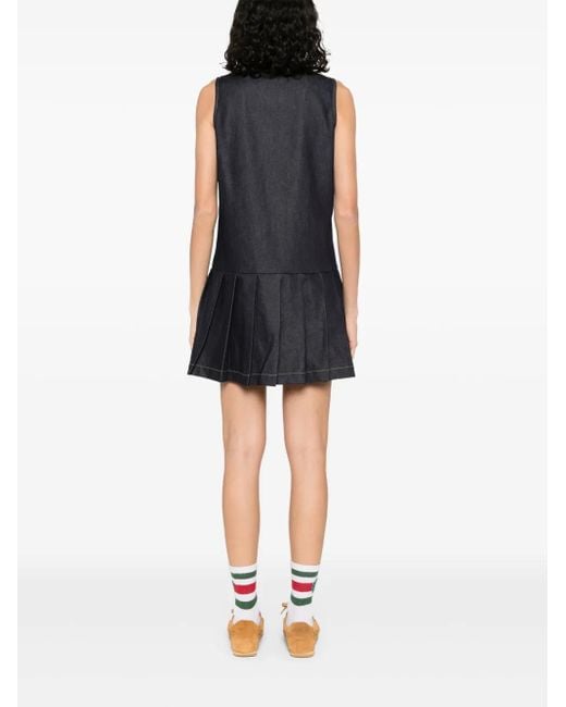 Sandro Black Denim Mini Dress