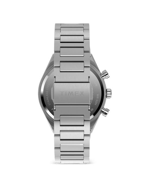 Timex Gray Q Continental Chronograph 40Mm Watch for men