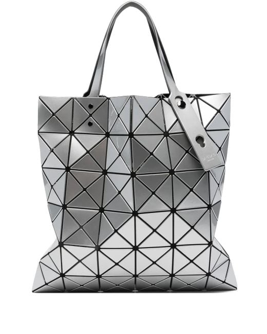 Issey Miyake Gray Leather Shoulder Bag