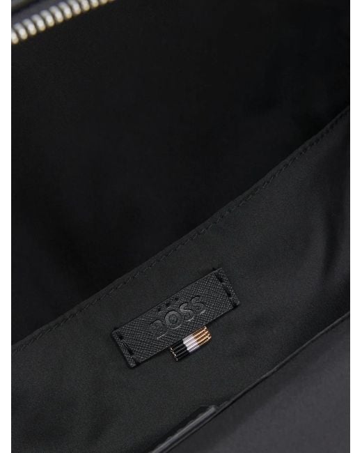 Boss Black Logo-Plaque Backpack for men