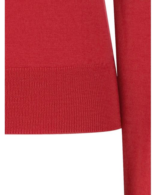 Amomento Red V-Neck Knitwear