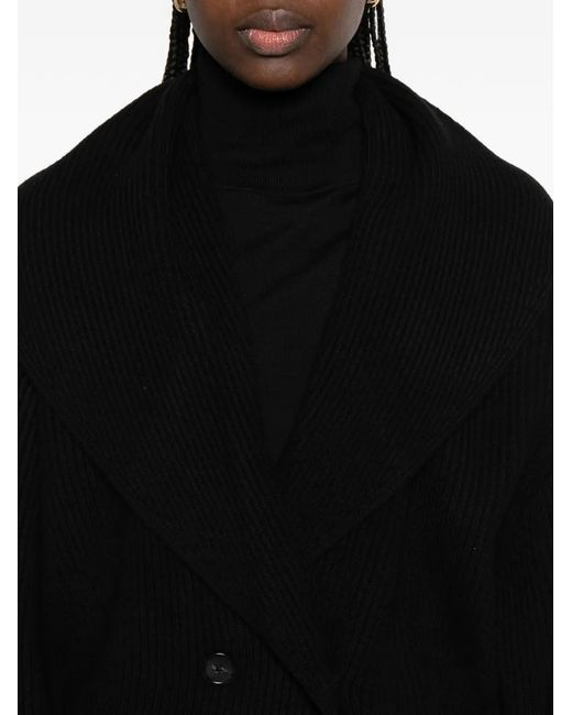 Totême Black Wool Cardigan
