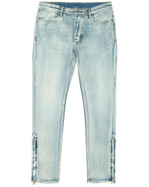 Ksubi Blue Van Winkle Chamber Mid-rise Skinny Jeans for men
