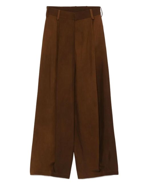 Uma Wang プリーツ パンツ Brown