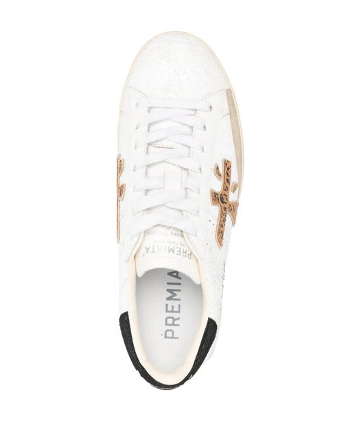 Premiata White Laced Up