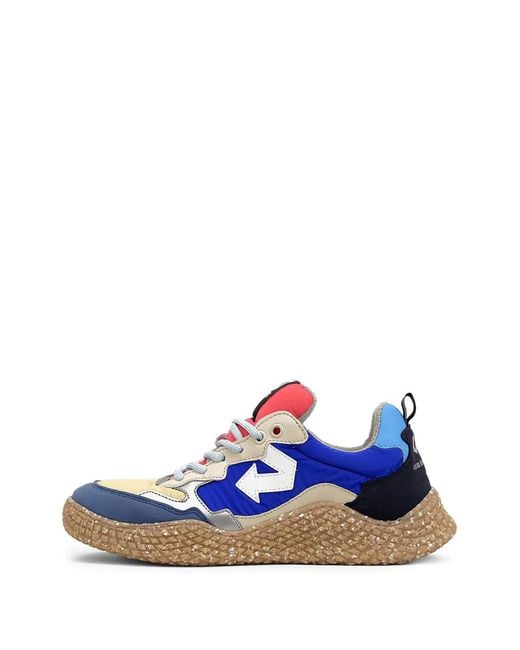 ID EIGHT Blue Hana Colourblock Sneakers