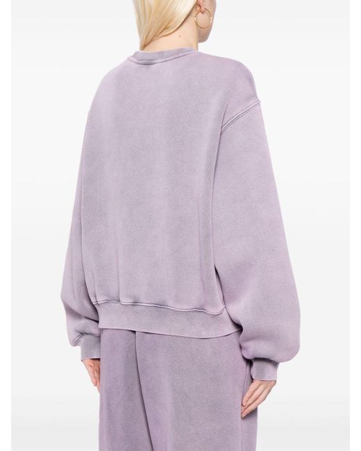 Alexander Wang Purple Essential Frottee-Sweatshirt