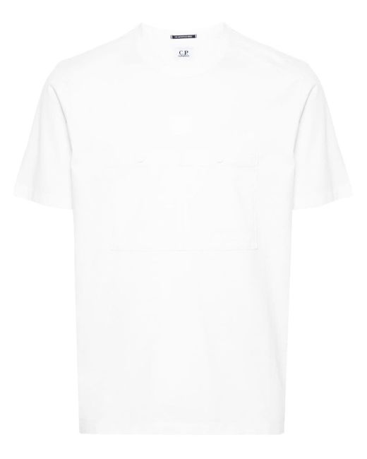 C P Company T-Shirt mit Logo-Applikation in White für Herren