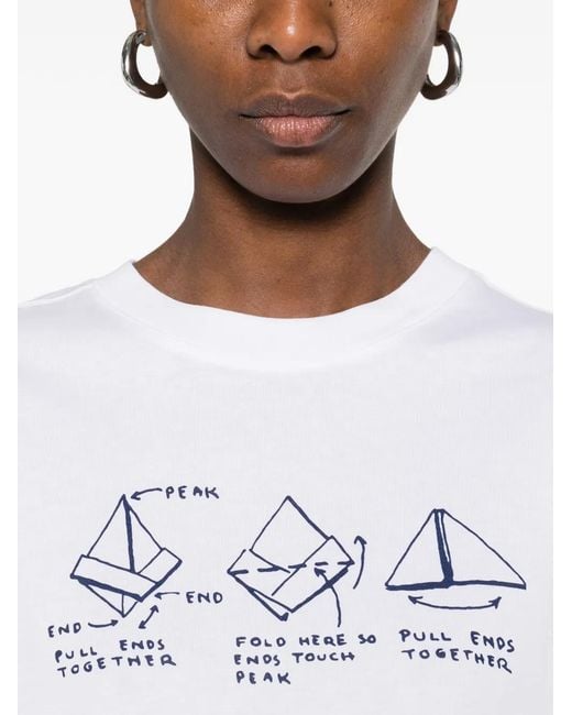 Vivetta White Graphic-Print T-Shirt