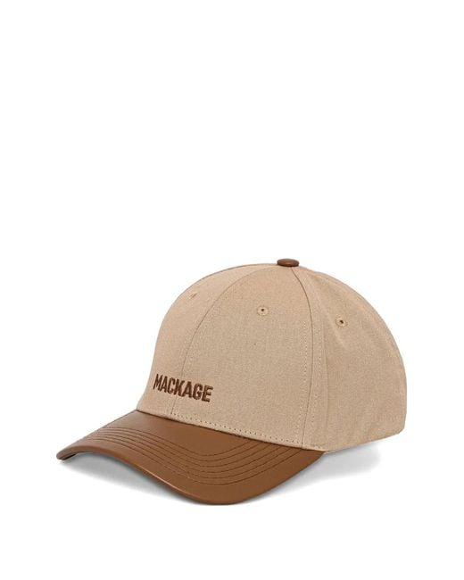 Mackage Natural Anderson-Nv Panelled Baseball Cap